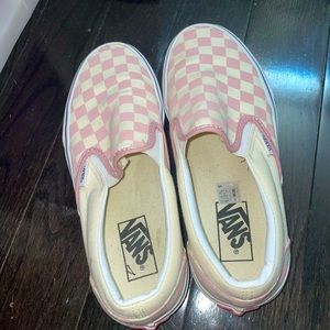 COPY - Pink and White Checkered Vans